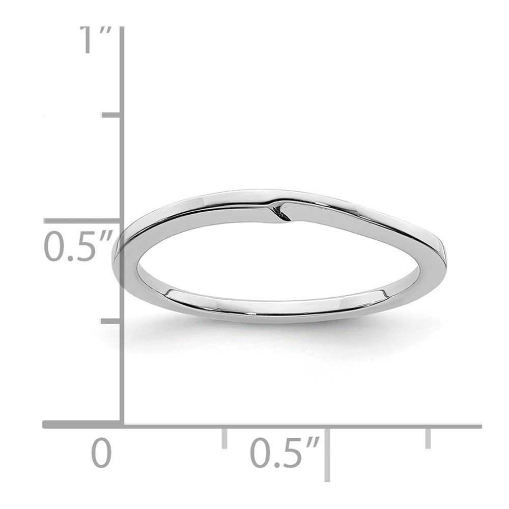 10k White Gold Contoured Wedding Band
