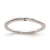 10k White Gold Contoured Wedding Band