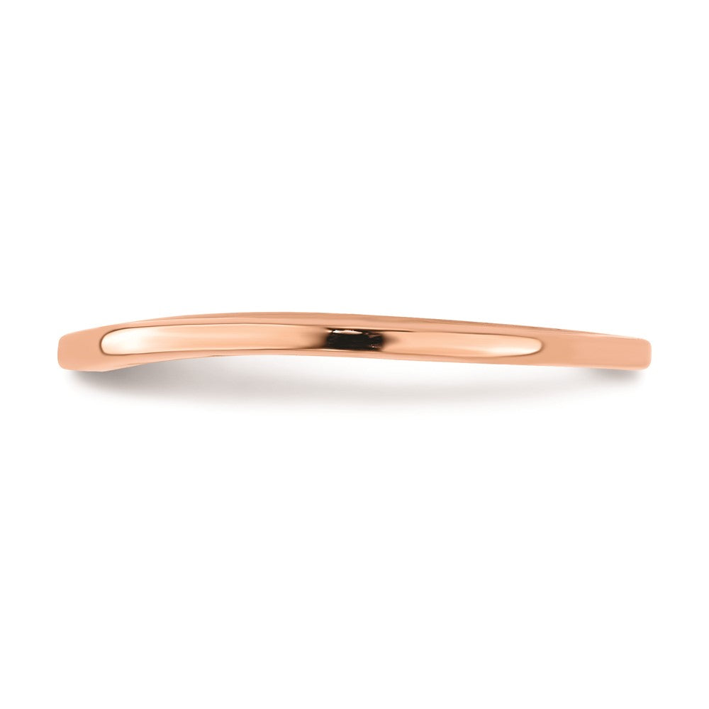 10k Rose Gold Contoured Wedding Band