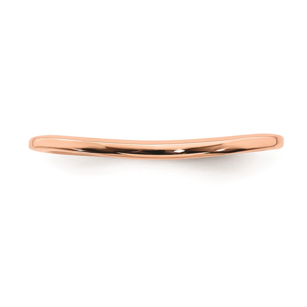 10k Rose Gold Contoured Wedding Band