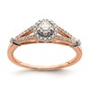 10k Rose Gold Halo 1/3 carat Diamond Complete Engagement Ring
