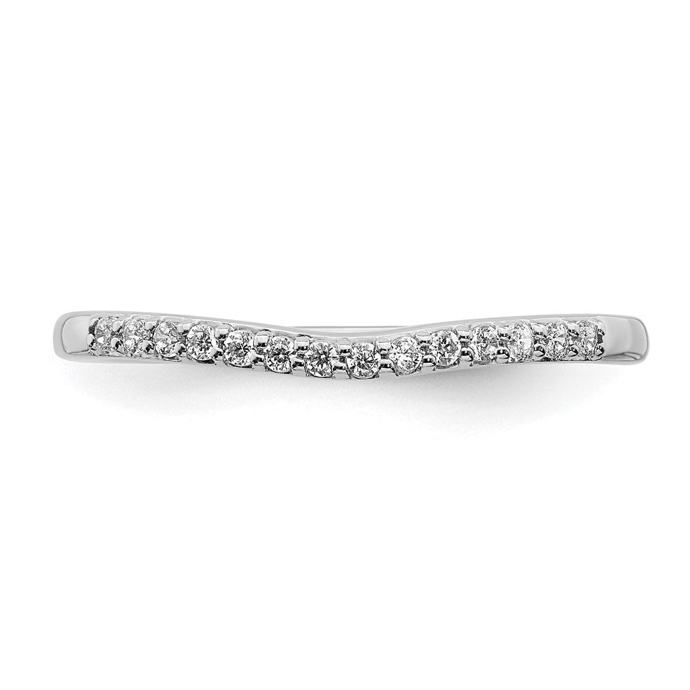 10k White Gold 1/10 carat Lab Grown Diamond VS/SI+ G+ Complete Wedding Band