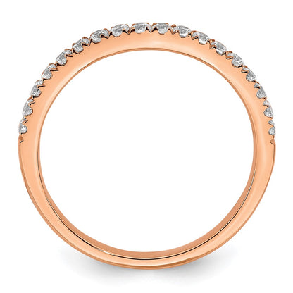 14k Rose Gold 1/3 carat Lab Grown Diamond VS/SI+ G+ Complete Wedding Band