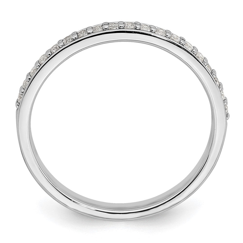 14k White Gold 1/5 carat Lab Grown Diamond VS/SI+ G+ Complete Wedding Band
