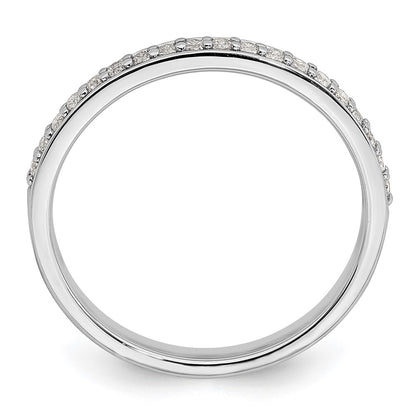 14k White Gold 1/5 carat Lab Grown Diamond VS/SI+ G+ Complete Wedding Band