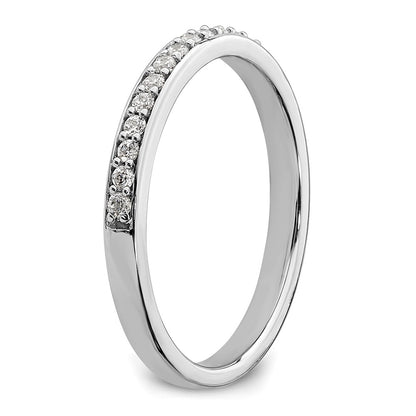14k White Gold 1/5 carat Lab Grown Diamond VS/SI+ G+ Complete Wedding Band
