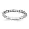 14k White Gold 1/5 carat Lab Grown Diamond VS/SI+ G+ Complete Wedding Band