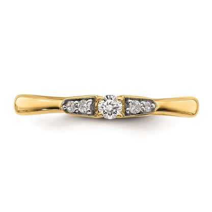 First Promise 14k 1/8 carat Round Diamond Complete Promise/Engagement Ring