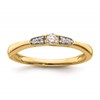 First Promise 14k 1/8 carat Round Diamond Complete Promise/Engagement Ring