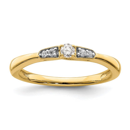 14k 1/8 carat Lab Grown Diamond VS/SI+ G+ Complete Petite Engagement Ring