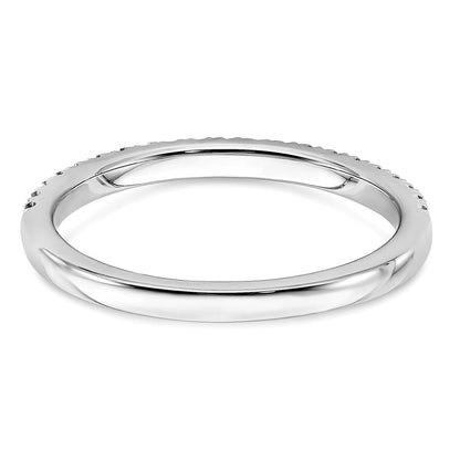 14k White Gold 1/4 carat Lab Grown Diamond VS/SI+ G+ Complete Wedding Band