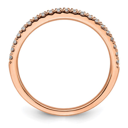 14k Rose Gold 1/4 carat Lab Grown Diamond VS/SI+ G+ Complete Wedding Band