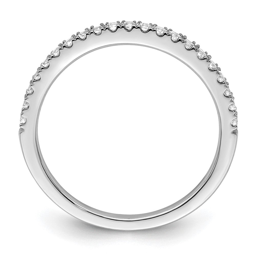 14k White Gold 1/4 carat Lab Grown Diamond VS/SI+ G+ Complete Size 7 Wedding Band
