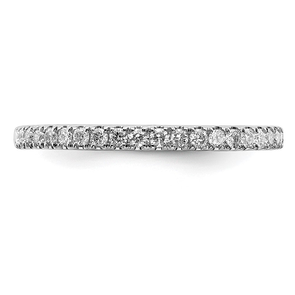 14k White Gold 1/4 carat Lab Grown Diamond VS/SI+ G+ Complete Size 6 Wedding Band