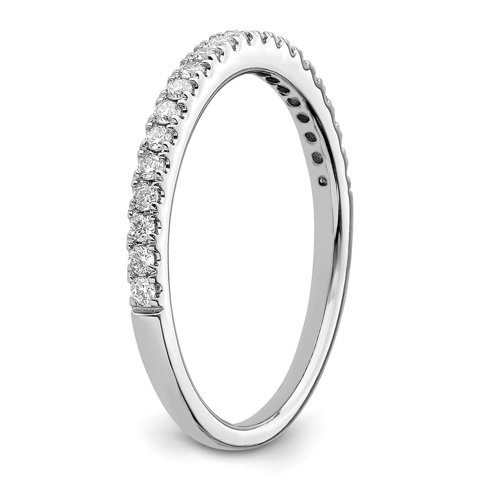 14k White Gold 1/4 carat Lab Grown Diamond VS/SI+ G+ Complete Size 6 Wedding Band
