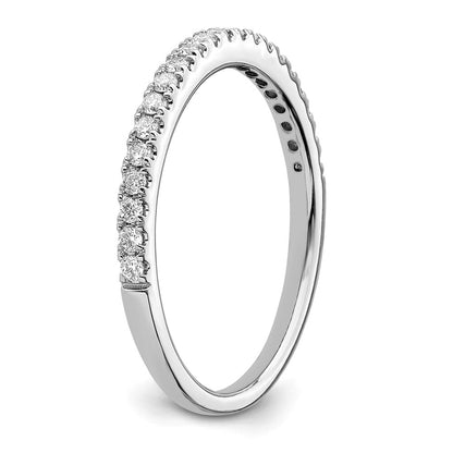 14k White Gold 1/4 carat Lab Grown Diamond VS/SI+ G+ Complete Size 6 Wedding Band