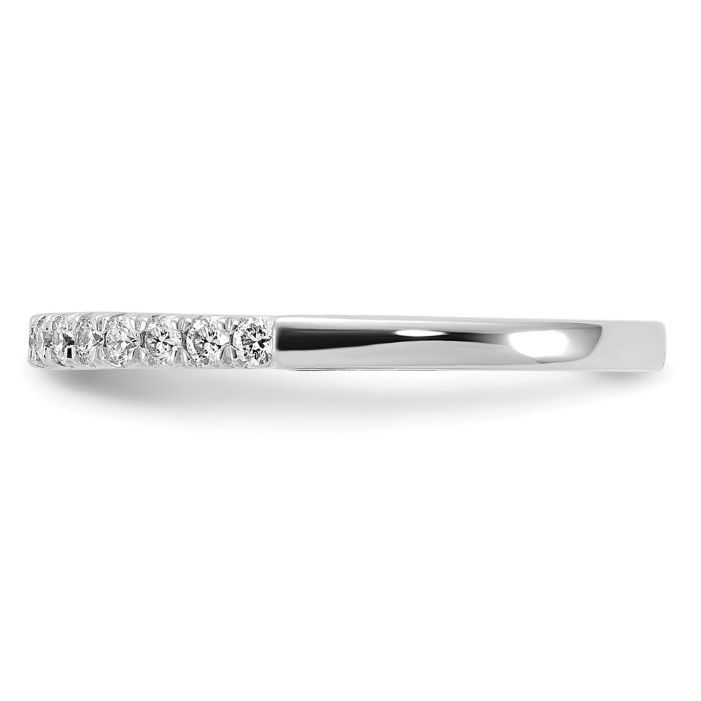 14k White Gold 1/4 carat Lab Grown Diamond VS/SI+ G+ Complete Wedding Band