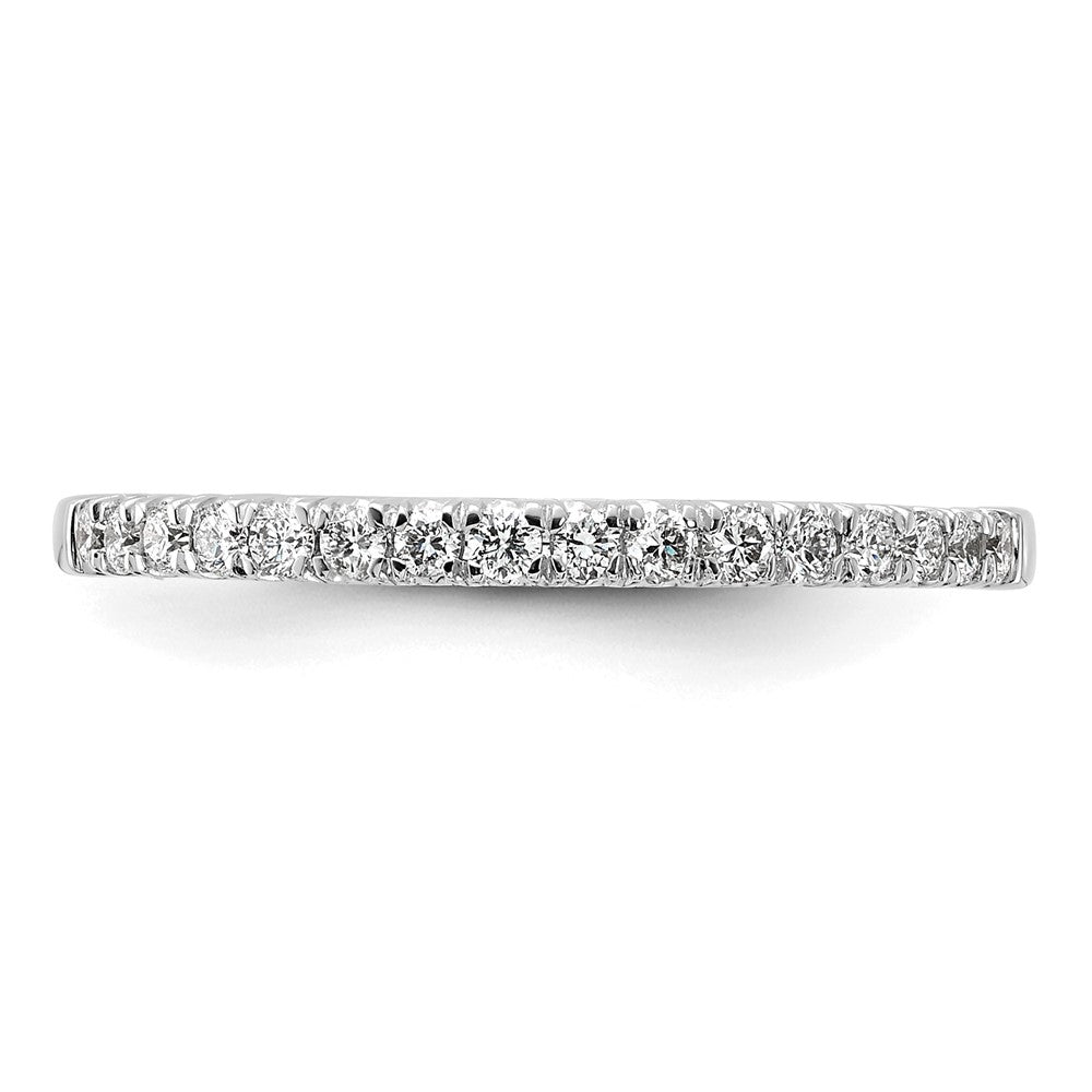 14k White Gold 1/4 carat Lab Grown Diamond VS/SI+ G+ Complete Wedding Band