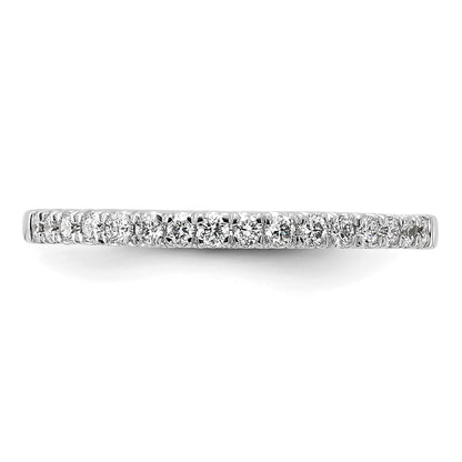 14k White Gold 1/4 carat Lab Grown Diamond VS/SI+ G+ Complete Wedding Band