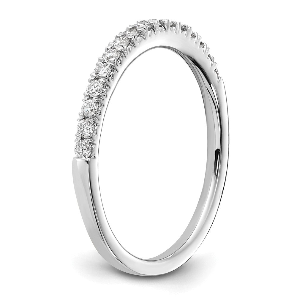 14k White Gold 1/4 carat Lab Grown Diamond VS/SI+ G+ Complete Wedding Band