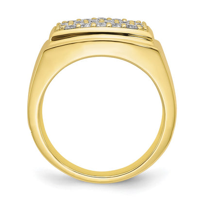 IBGoodman 10k 1 carat Lab Grown Diamond VS/SI+ G+ Cluster Men's Ring