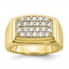 IBGoodman 10k 1 carat Lab Grown Diamond VS/SI+ G+ Cluster Men's Ring