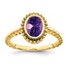 10k 8x6mm Oval Amethyst Ring