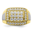 10k Two-Tone 1 3/8 carat Lab Grown Diamond VS/SI+ G+ Men's Ring