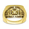10k Two-Tone 1 3/8 carat Lab Grown Diamond VS/SI+ G+ Men's Ring