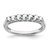 Sterling Silver Rhodium-plated White Topaz and Diamond Ring