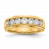 IBGoodman 10k 1 1/2 carat Lab Grown Diamond VS/SI+ G+ Seven Stone Complete Men's Ring