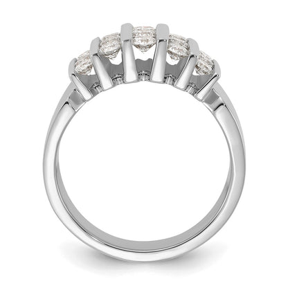 14k White Gold 1 carat Lab Grown Diamond VS/SI+ G+ Complete Fashion Band