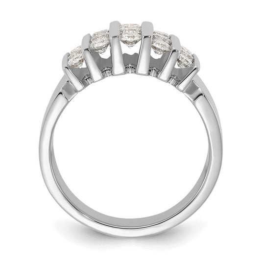 14k White Gold 1 carat Lab Grown Diamond VS/SI+ G+ Complete Fashion Band