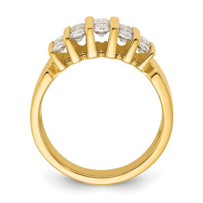 14k 1 carat Lab Grown Diamond VS/SI+ G+ Complete Fashion Band