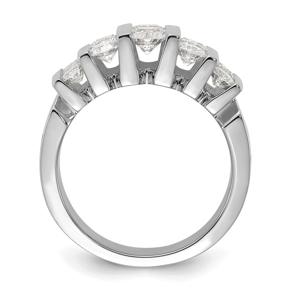 14k White Gold 2 carat Lab Grown Diamond VS/SI+ G+ Complete Fashion Band