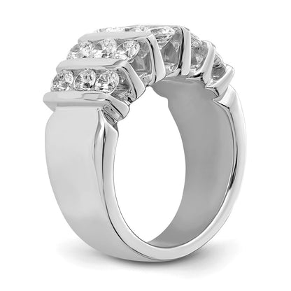 14k White Gold 2 carat Lab Grown Diamond VS/SI+ G+ Complete Fashion Band
