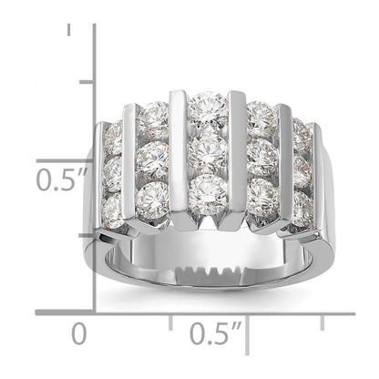 14k White Gold 2 carat Lab Grown Diamond VS/SI+ G+ Complete Fashion Band
