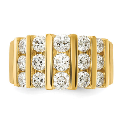 14k 2 carat Lab Grown Diamond VS/SI+ G+ Complete Fashion Band