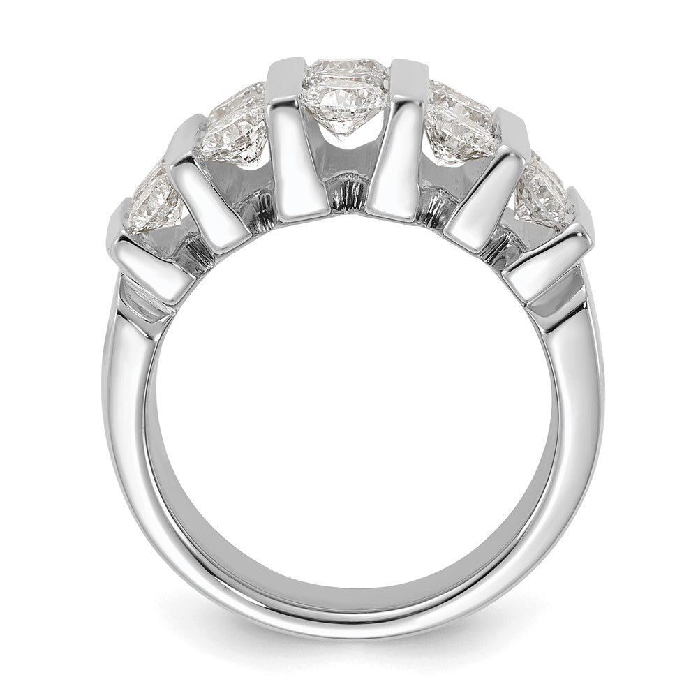 14k White Gold 3 carat Lab Grown Diamond VS/SI+ G+ Complete Fashion Band