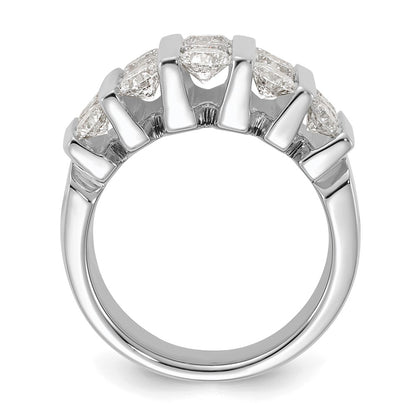 14k White Gold 3 carat Lab Grown Diamond VS/SI+ G+ Complete Fashion Band