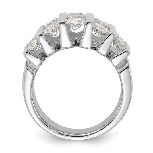 14k White Gold 3 carat Lab Grown Diamond VS/SI+ G+ Complete Fashion Band