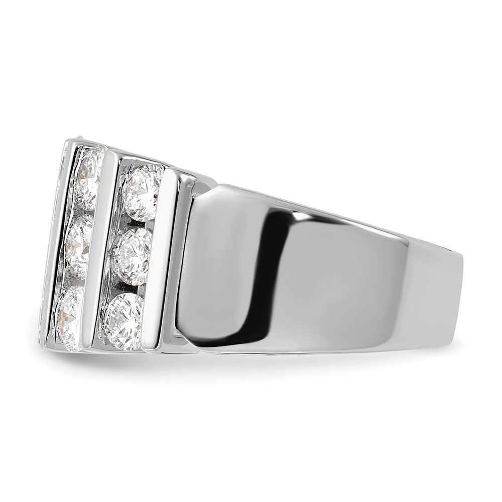 14k White Gold 3 carat Lab Grown Diamond VS/SI+ G+ Complete Fashion Band