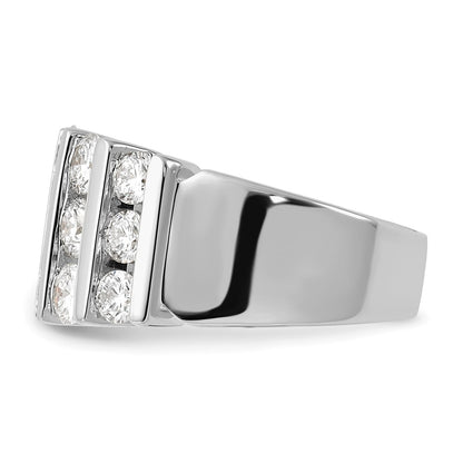 14k White Gold 3 carat Lab Grown Diamond VS/SI+ G+ Complete Fashion Band