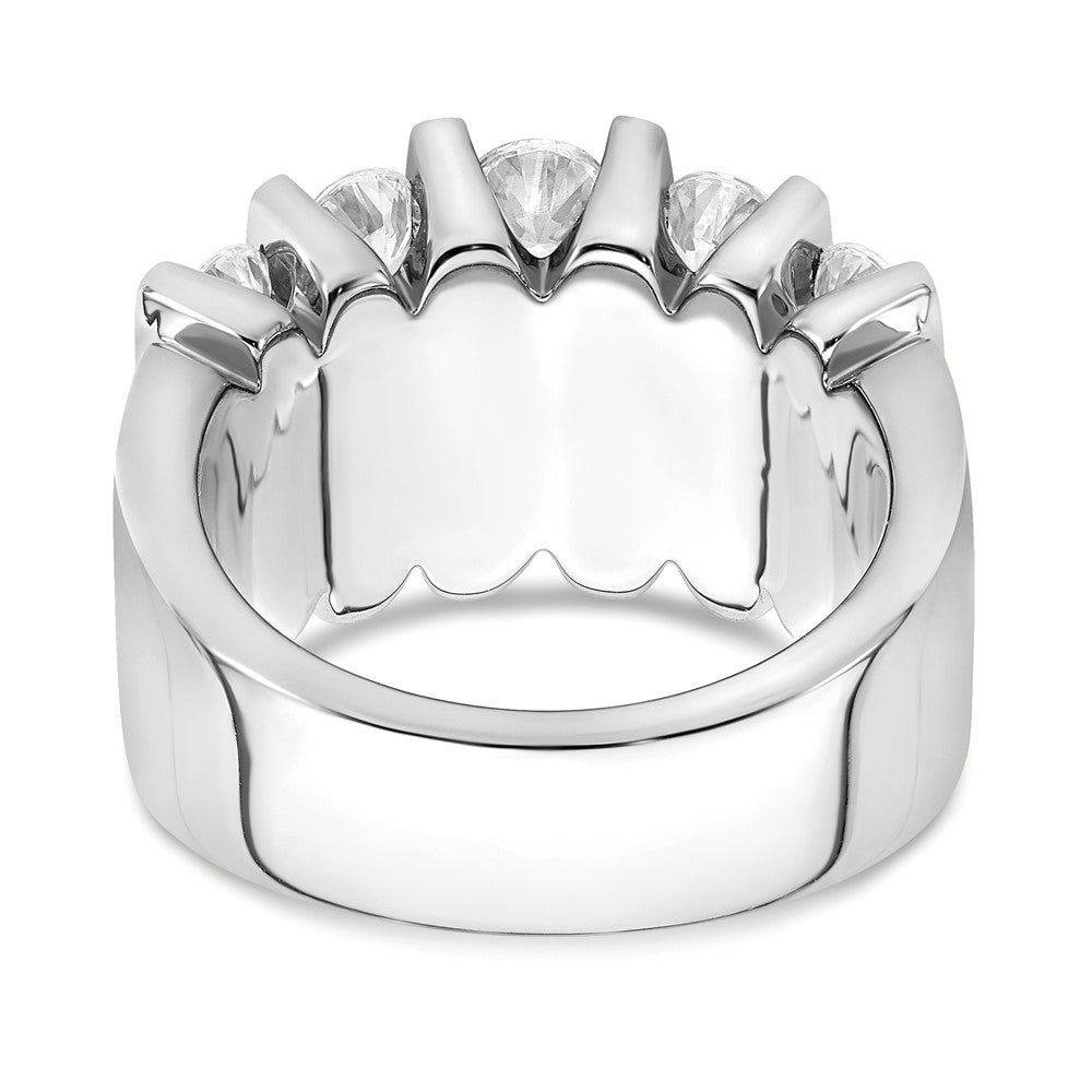 14k White Gold 3 carat Lab Grown Diamond VS/SI+ G+ Complete Fashion Band