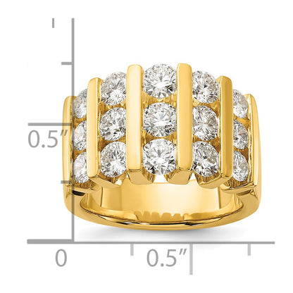 14k 3 carat Lab Grown Diamond VS/SI+ G+ Complete Fashion Band