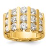 14k 3 carat Lab Grown Diamond VS/SI+ G+ Complete Fashion Band