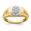 IBGoodman 14k Two-tone 1/4 carat Lab Grown Diamond VS/SI+ G+ Complete Men's Ring