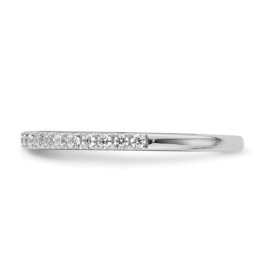 14k White Gold 1/4 carat Lab Grown Diamond VS/SI+ G+ Complete Wedding Band