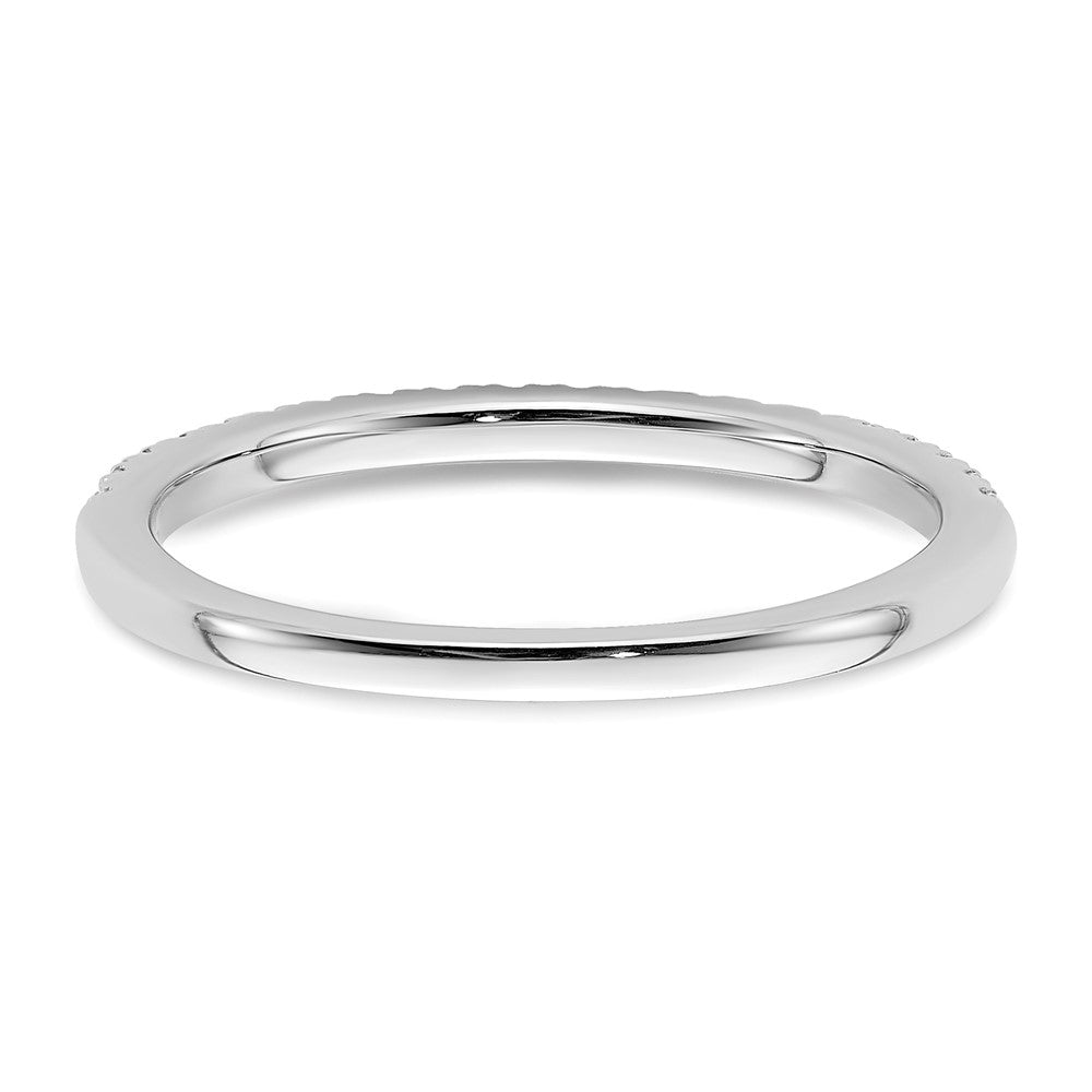 14k White Gold 1/4 carat Lab Grown Diamond VS/SI+ G+ Complete Wedding Band