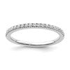 14k White Gold 1/4 carat Lab Grown Diamond VS/SI+ G+ Complete Wedding Band